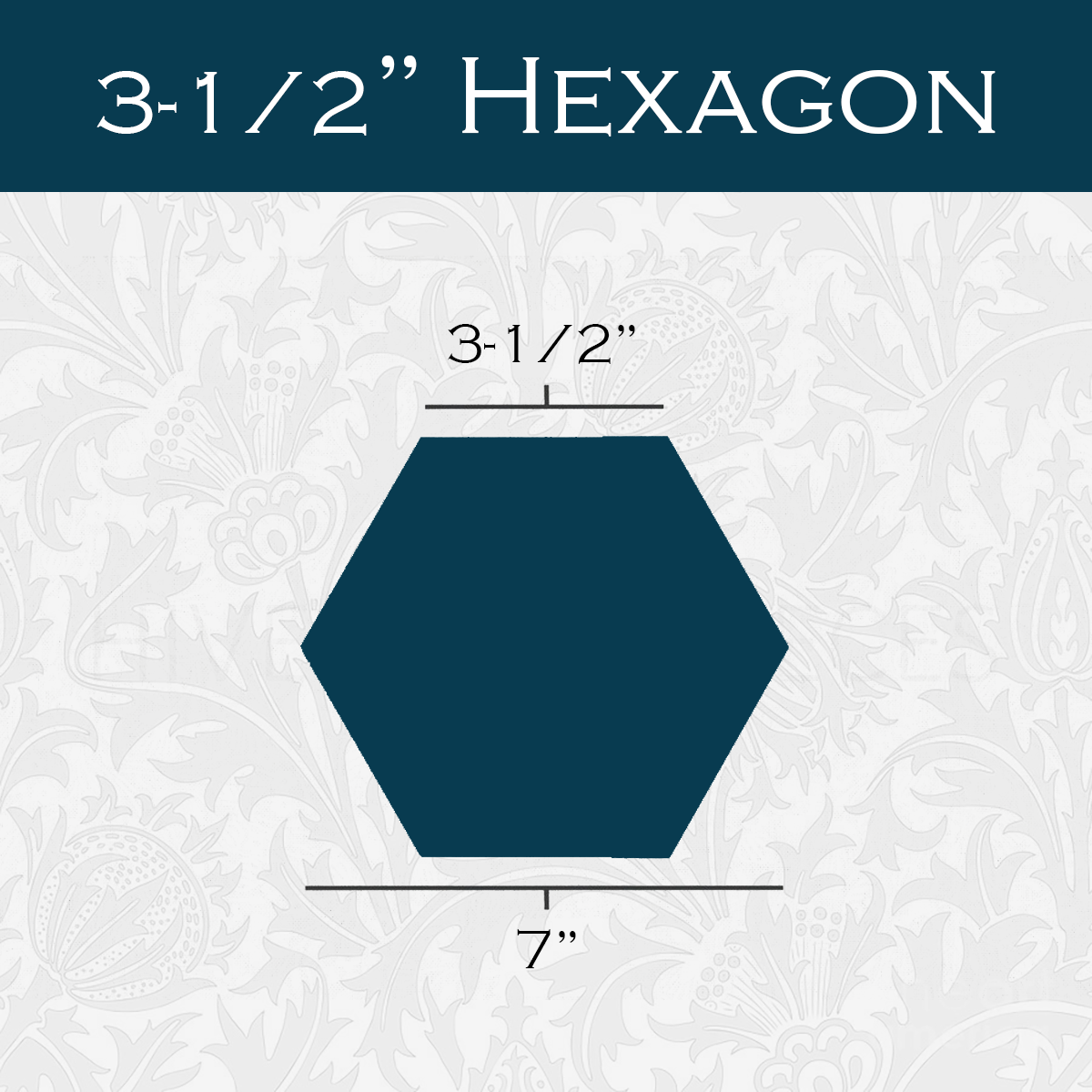 3 1/2-in Hexagon Paper Pieces for EPP