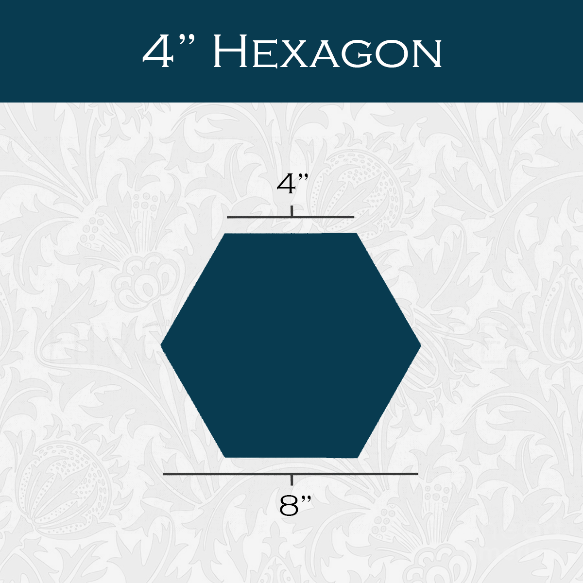 4-in Hexagon Paper Pieces for EPP