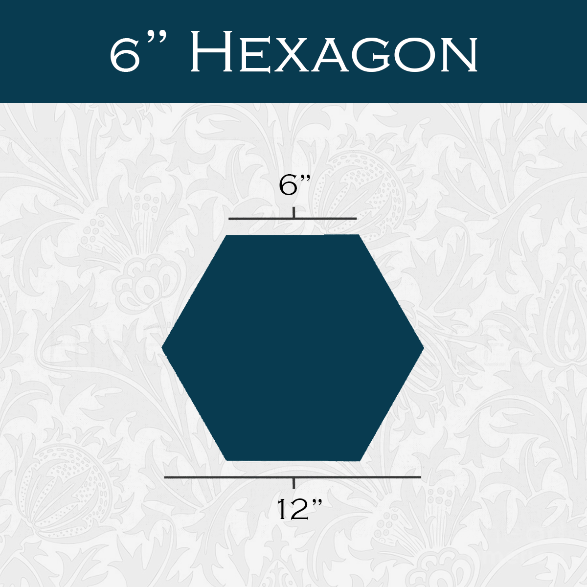 6-in Hexagon Paper Pieces for EPP