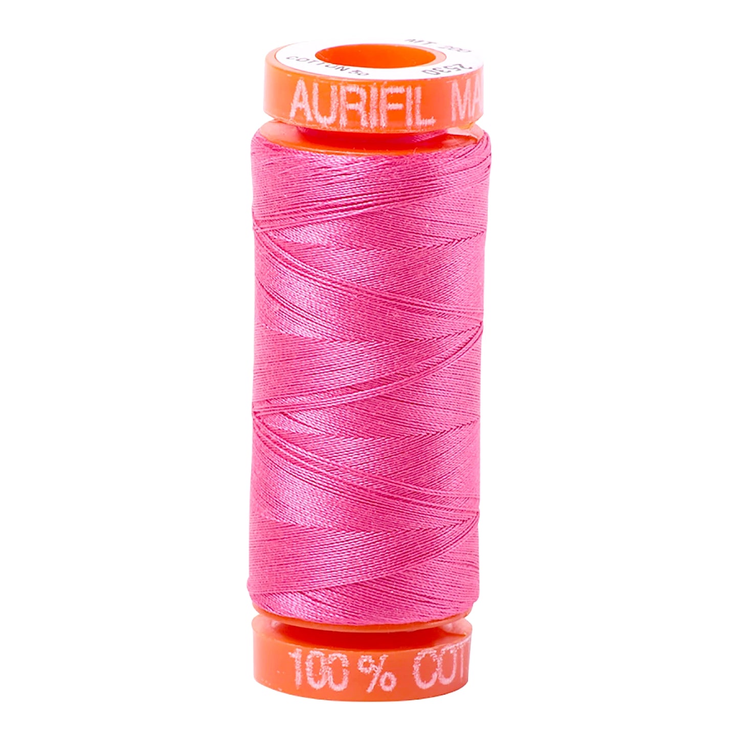 Aurifil Thread 50wt Small 220yd Spool - Neon Pink 1050-7002