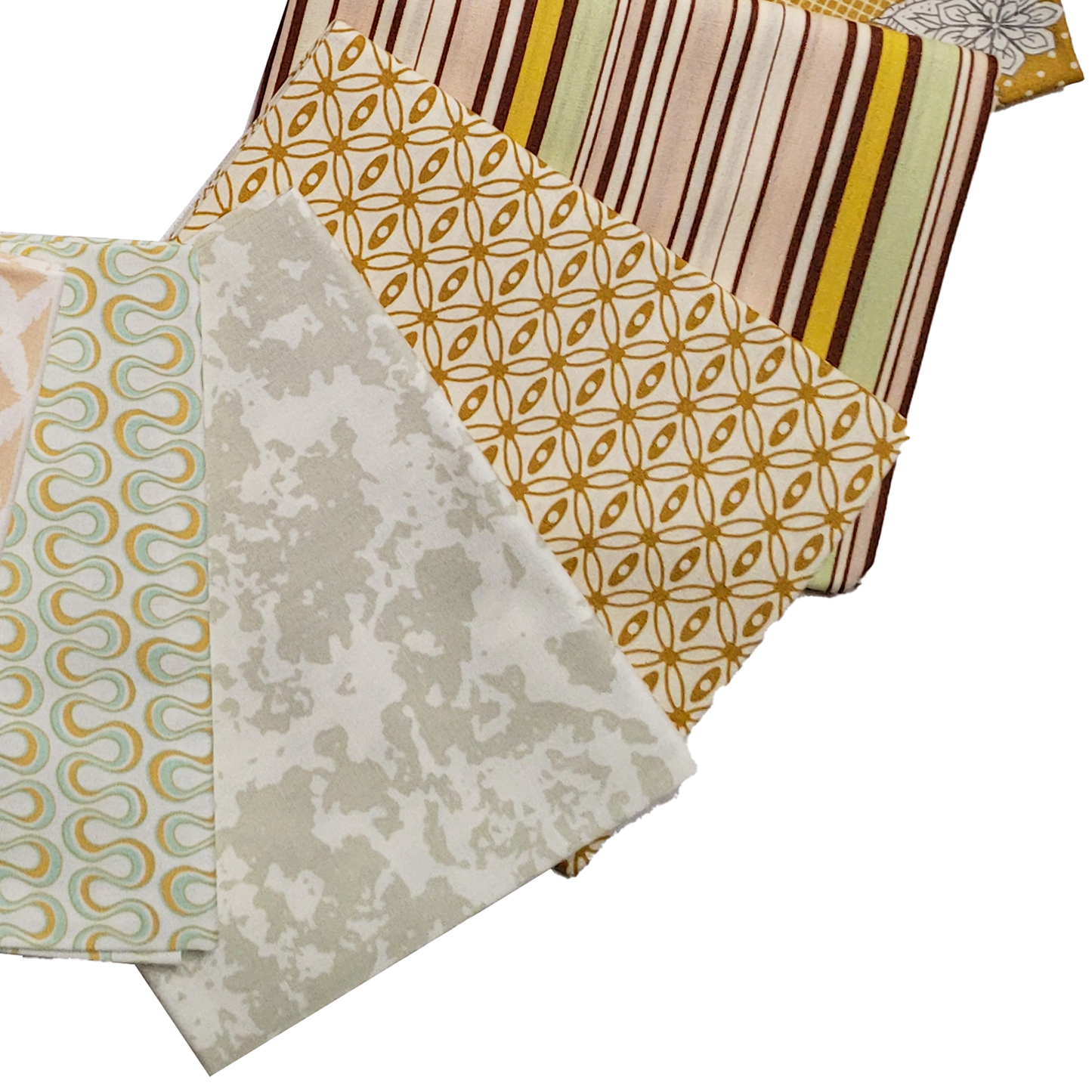 Art Gallery Fabrics Curated Collection 15 Fat Quarters in Golds