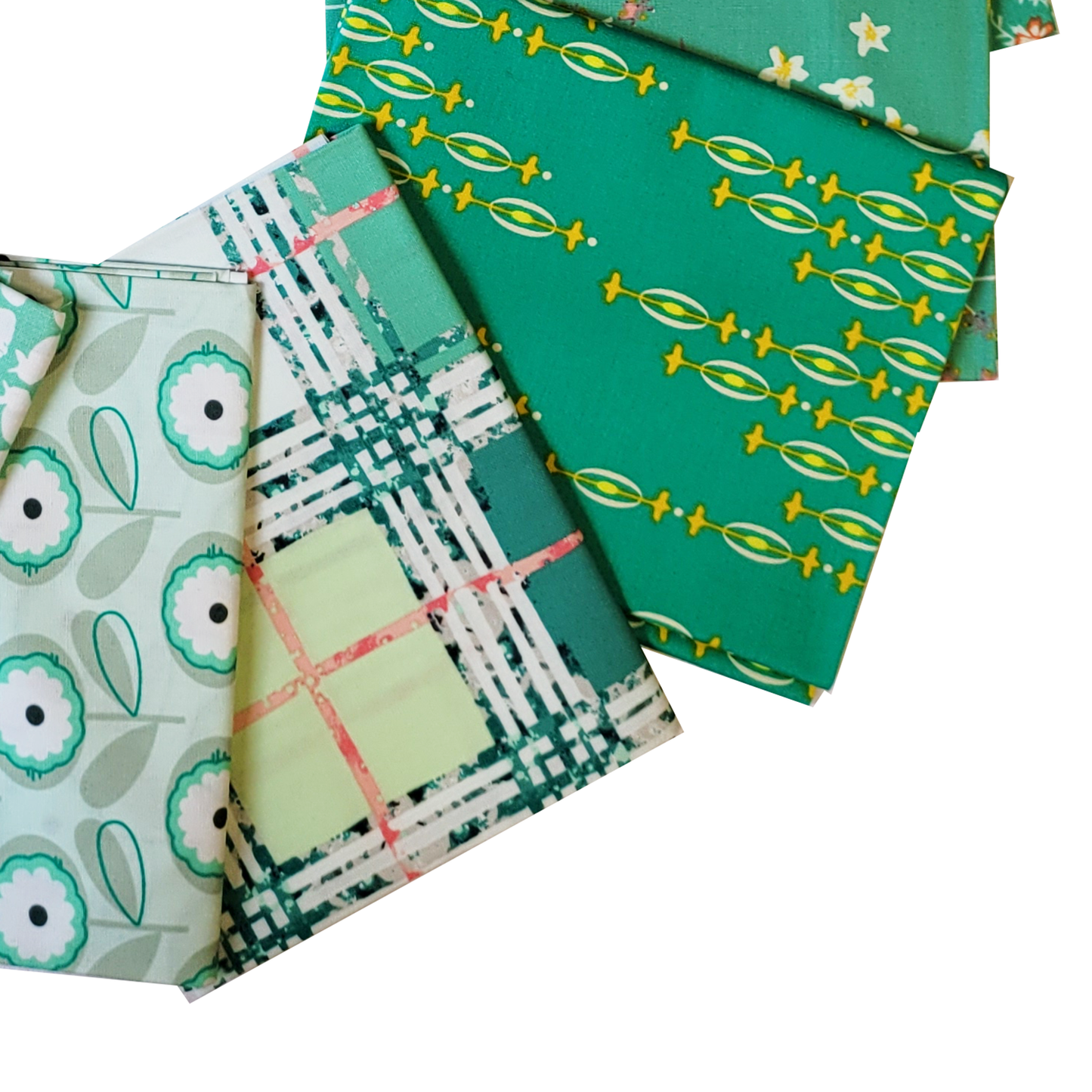 Art Gallery Fabrics Curated Collection 15 Fat Quarters in Greens