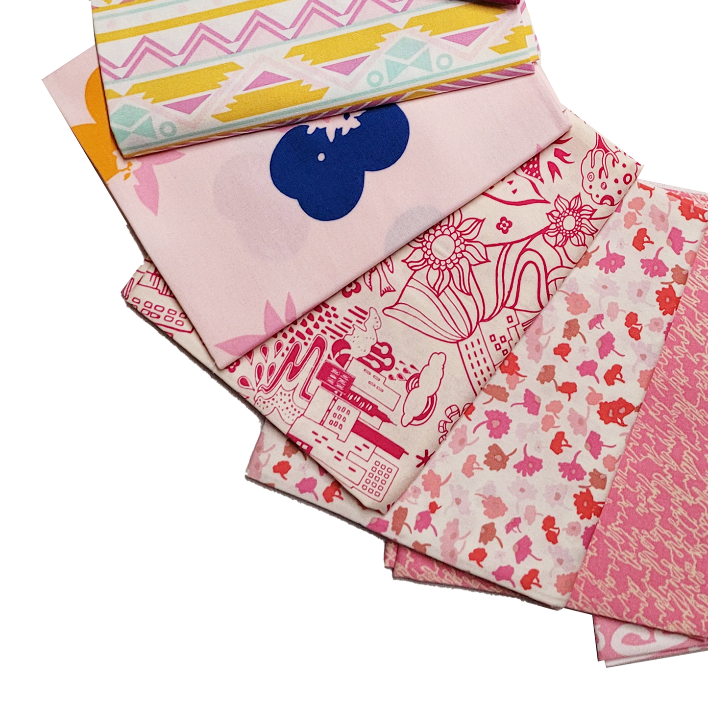 Art Gallery Fabrics Curated Collection 15 Fat Quarters in Corals