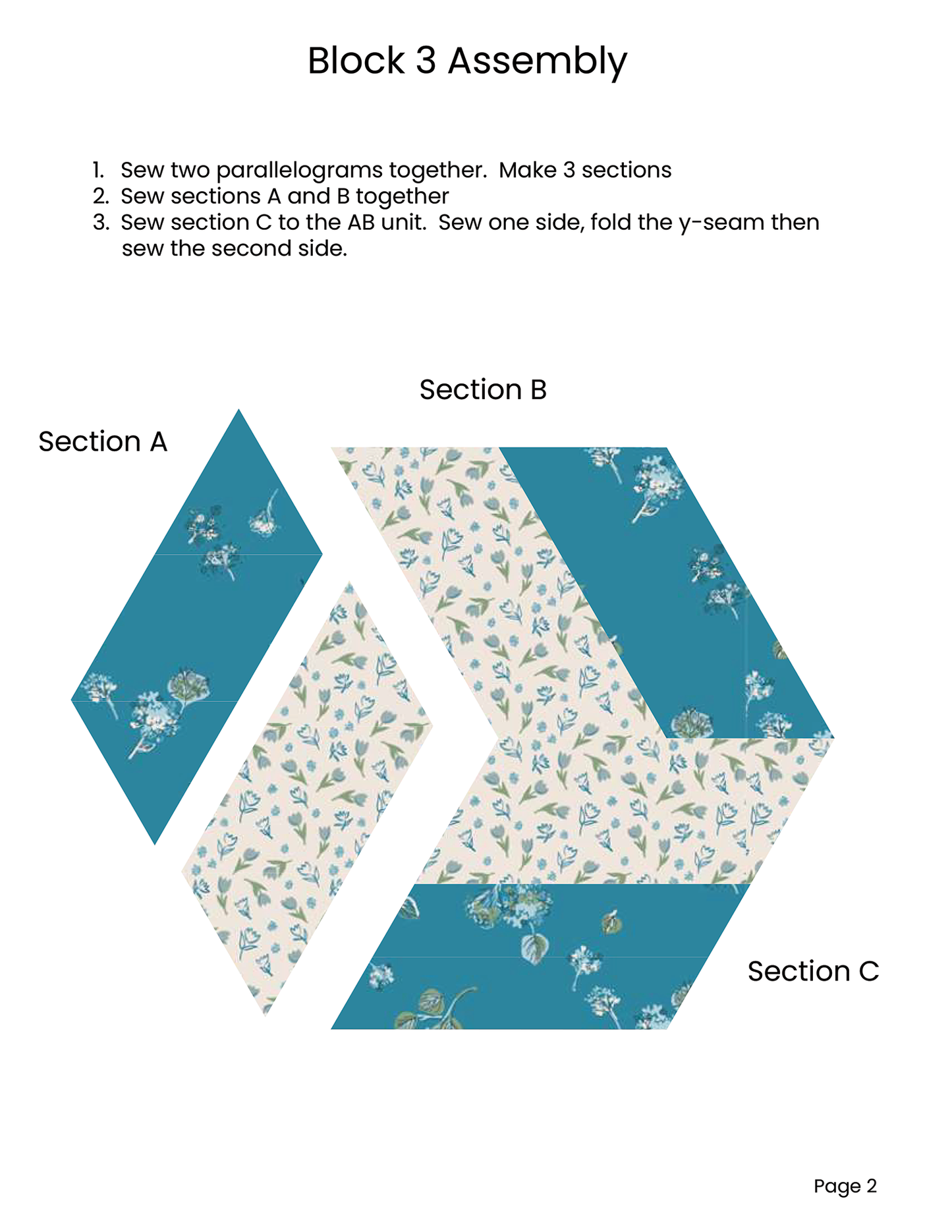 HEXAGON UNCHAINED EPP English Paper Piecing Pieced Hexagon Tutorial for Beginners Set 1