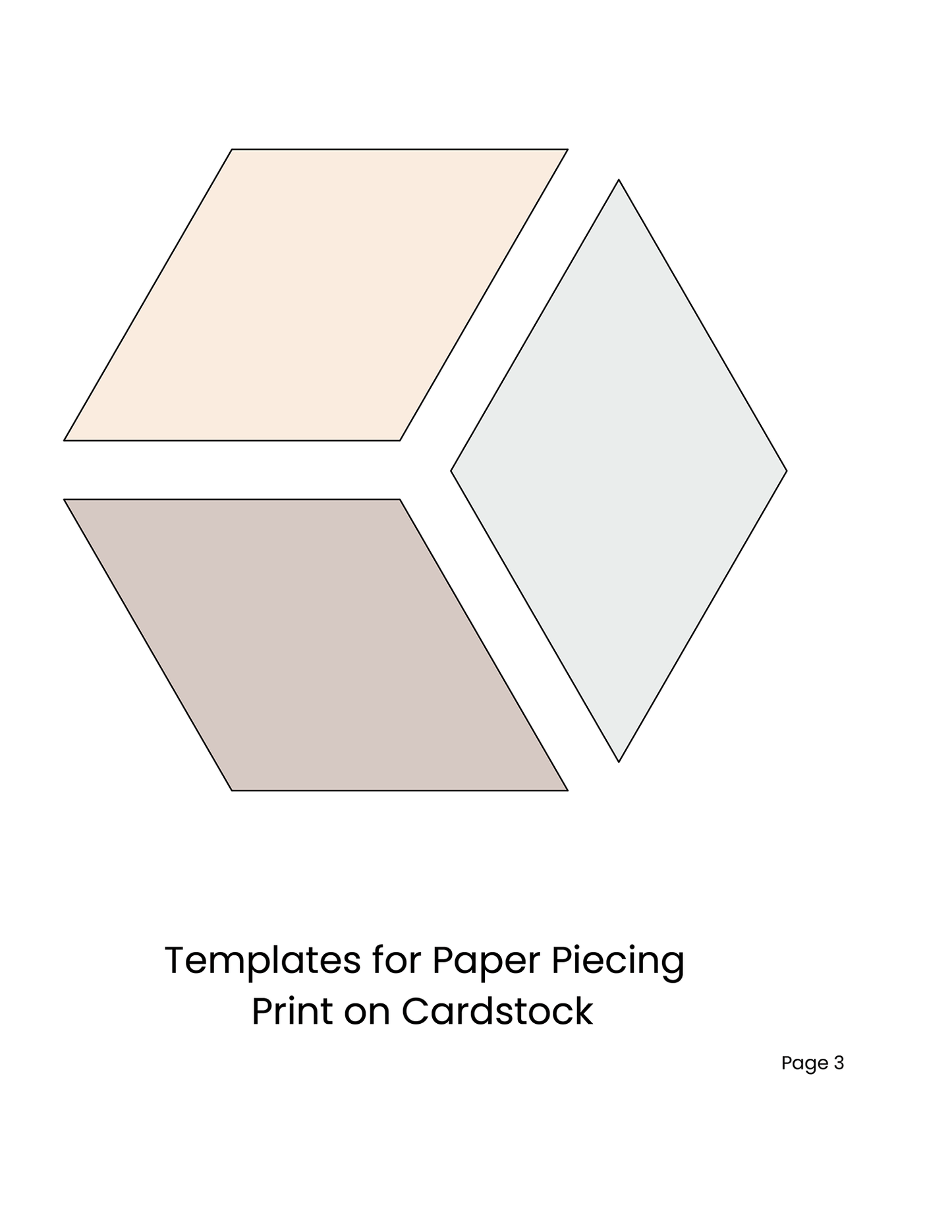 HEXAGON UNCHAINED EPP English Paper Piecing Pieced Hexagon Tutorial for Beginners Set 1