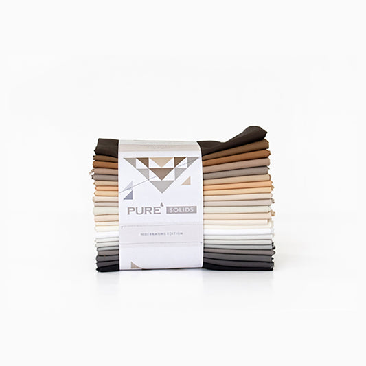 Art Gallery Fabrics Pure Solids - HIBERNATING Edition - 22 Fat Quarter Bundle