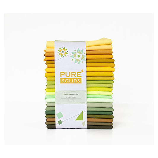 Art Gallery Fabrics Pure Solids - SPROUTING Edition - 22 Fat Quarter Bundle