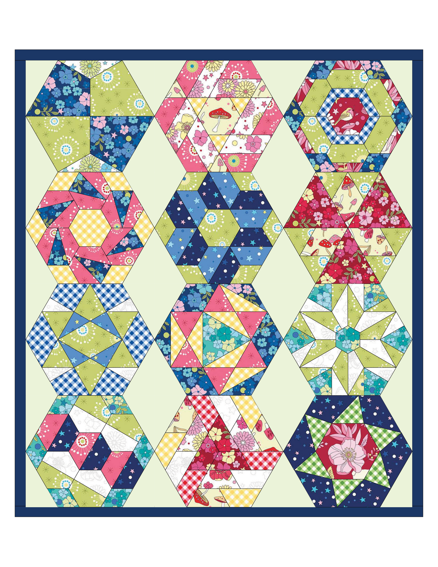 GARDEN WALK EPP Wall Hanging Kit with Papers and Assembly Diagrams