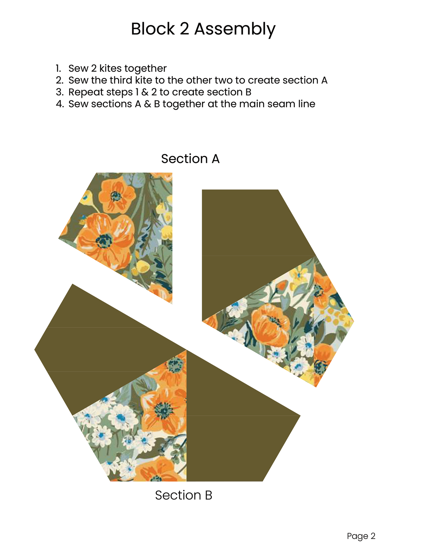HEXAGON UNCHAINED EPP English Paper Piecing Pieced Hexagon Tutorial for Beginners Set 2