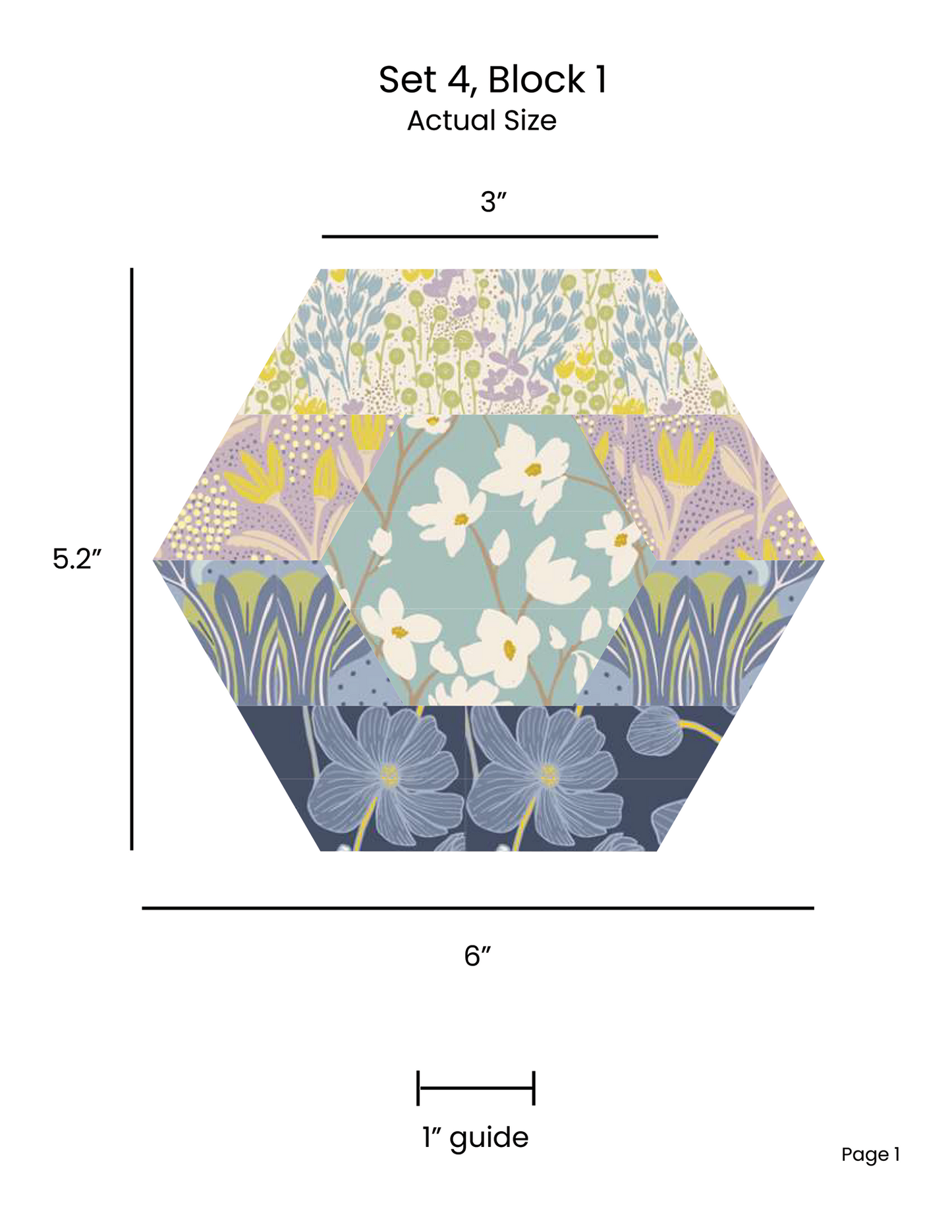HEXAGON UNCHAINED EPP English Paper Piecing Pieced Hexagon Tutorial for Confident Beginners Set 4