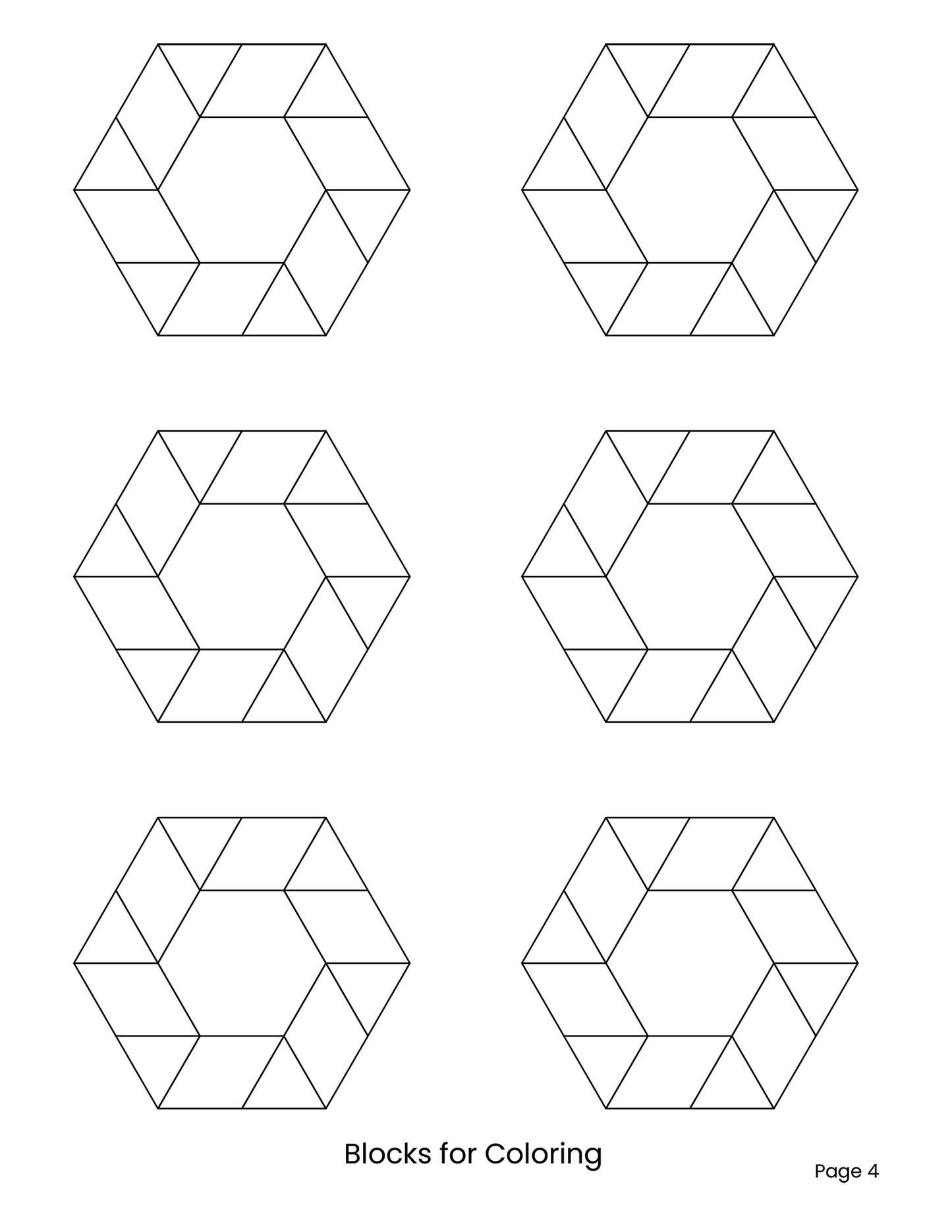 HEXAGON UNCHAINED EPP English Paper Piecing Pieced Hexagon Tutorial for Confident Beginners Set 4