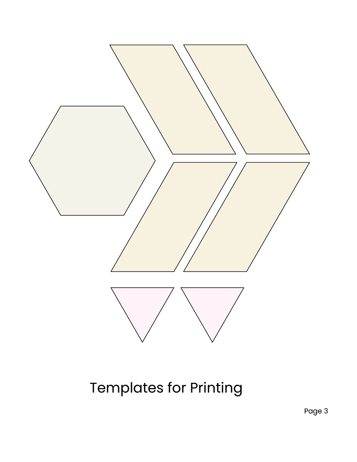HEXAGON UNCHAINED EPP English Paper Piecing Pieced Hexagon Tutorial for Confident Beginners Set 4