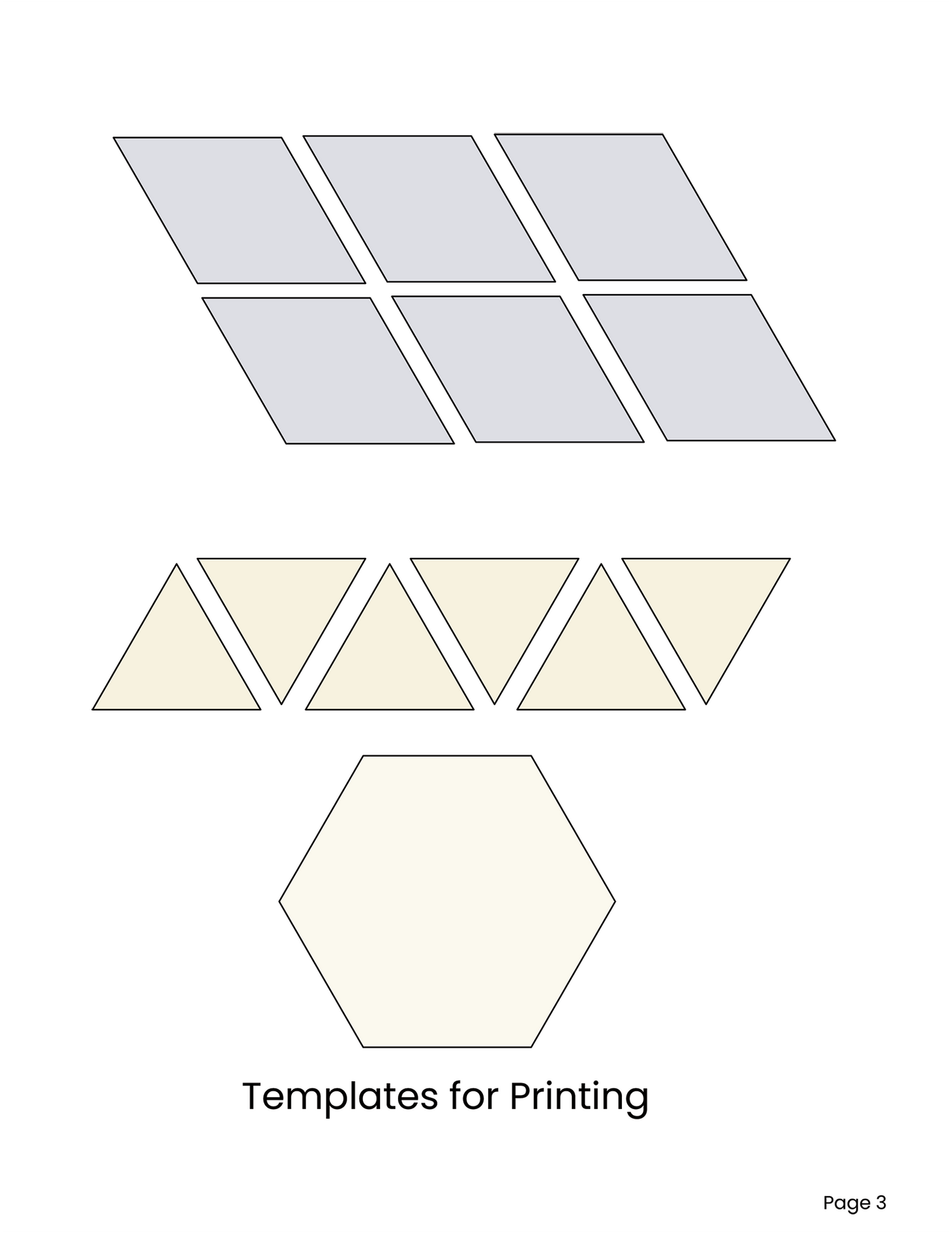 HEXAGON UNCHAINED EPP English Paper Piecing Pieced Hexagon Tutorial for Confident Beginners Set 5