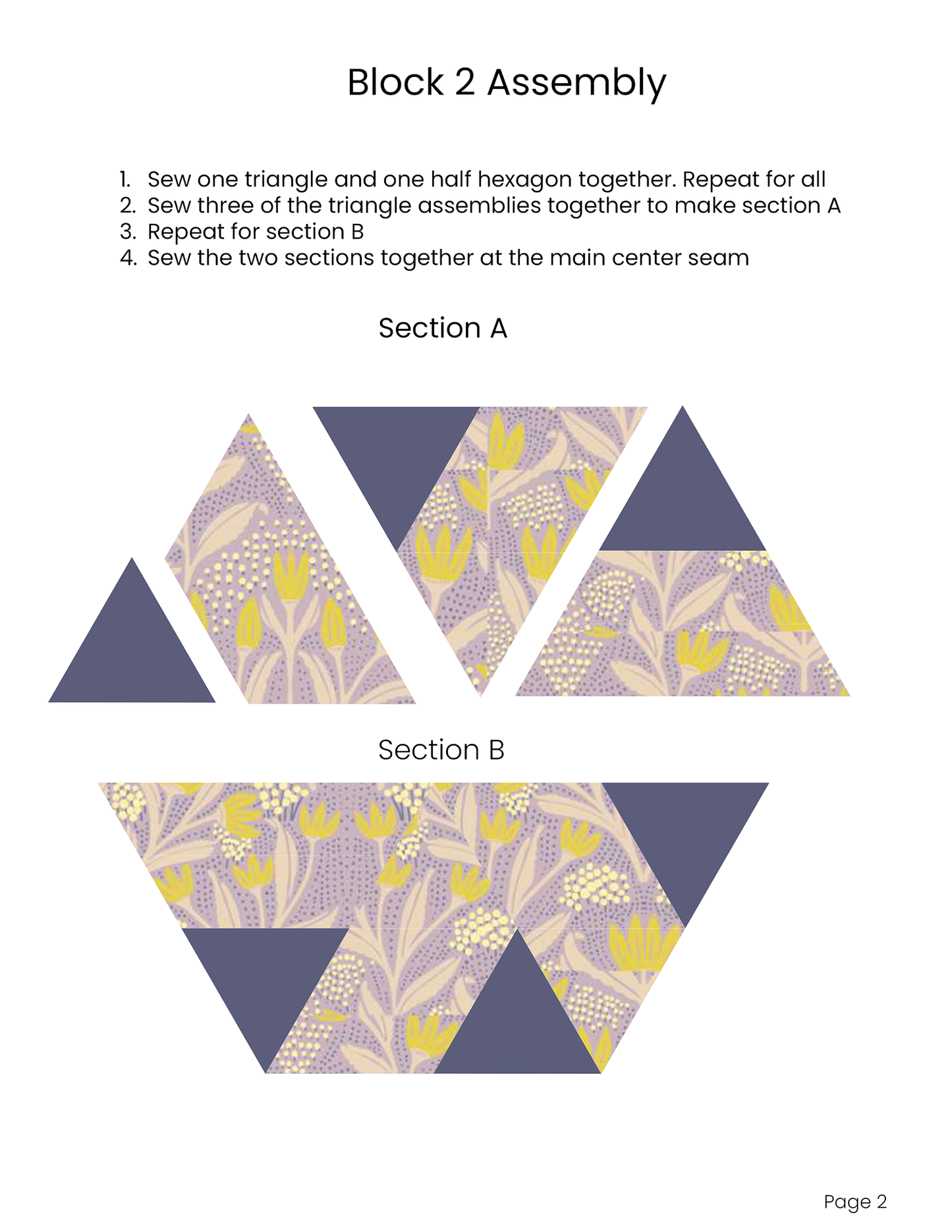 HEXAGON UNCHAINED EPP English Paper Piecing Pieced Hexagon Tutorial for Confident Beginners Set 6