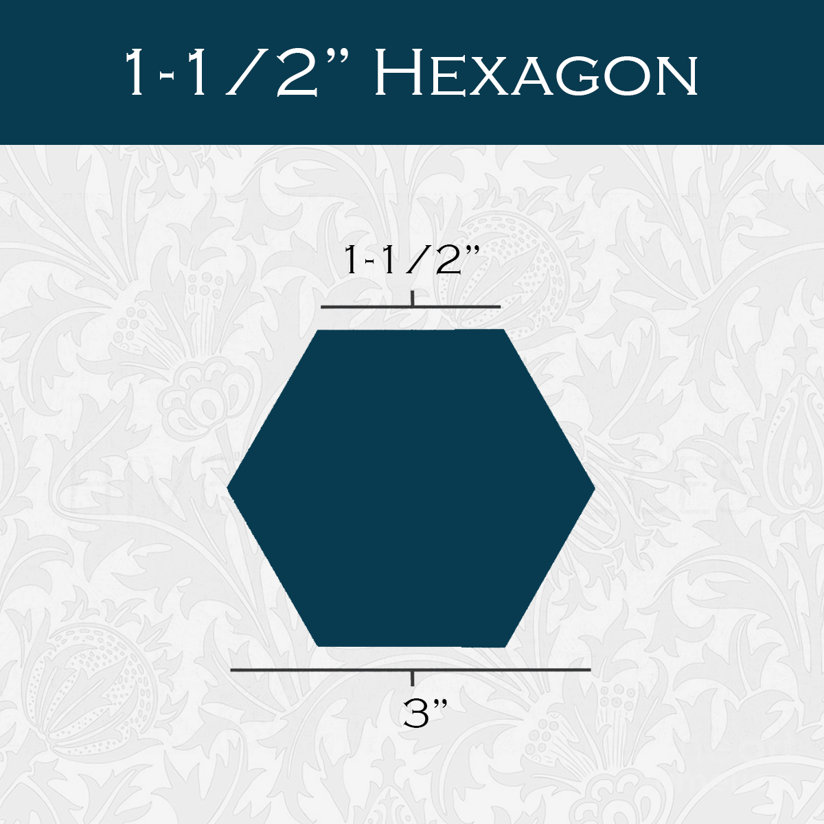 1 1/2-in Hexagon Paper Pieces for EPP