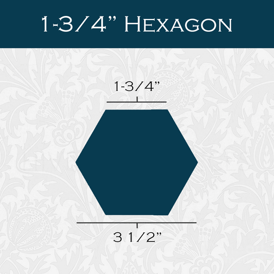 1 3/4-in Hexagon Paper Pieces for EPP