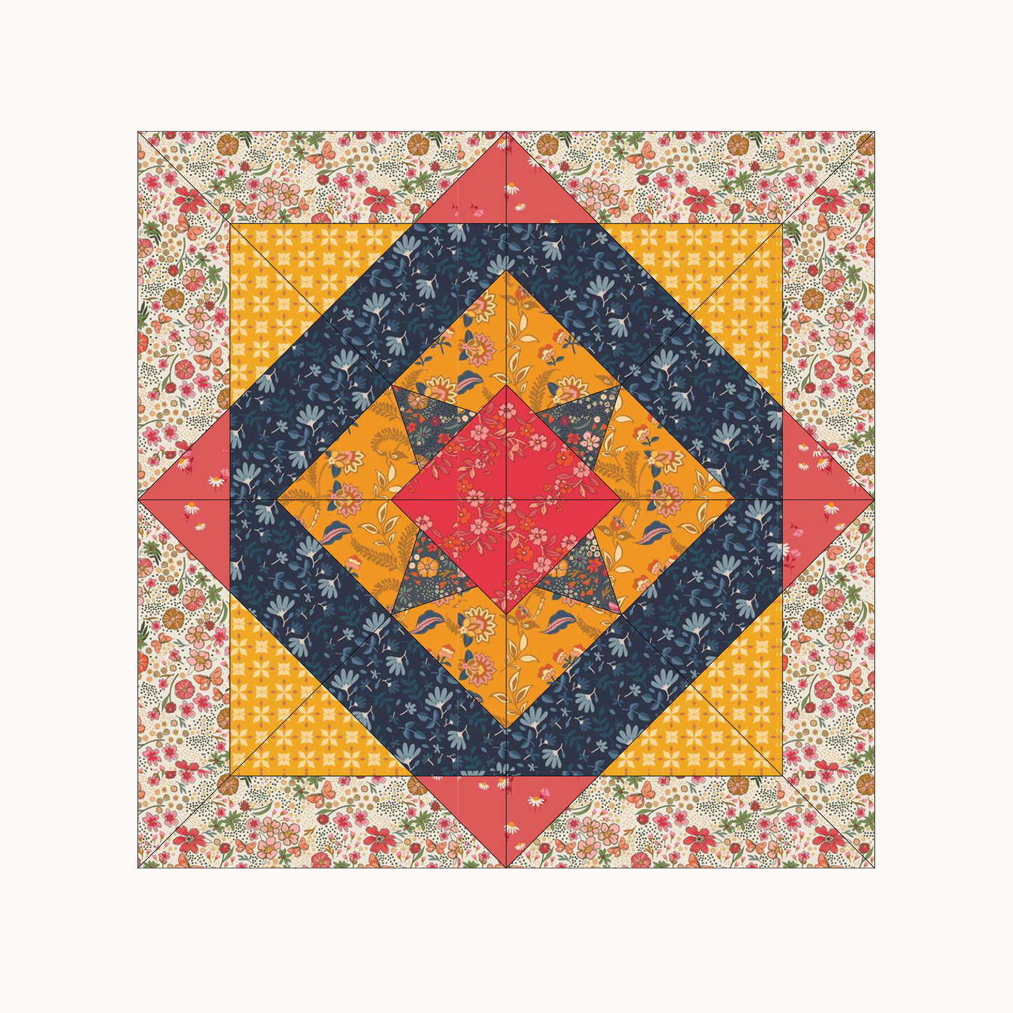 Digital Download PEGASUS EPP Block for 6", 8" 10" - Printable Papers