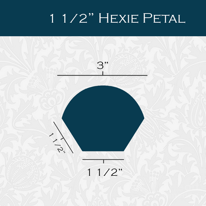 1 1/2-in Hexagon Petals Paper Pieces for EPP