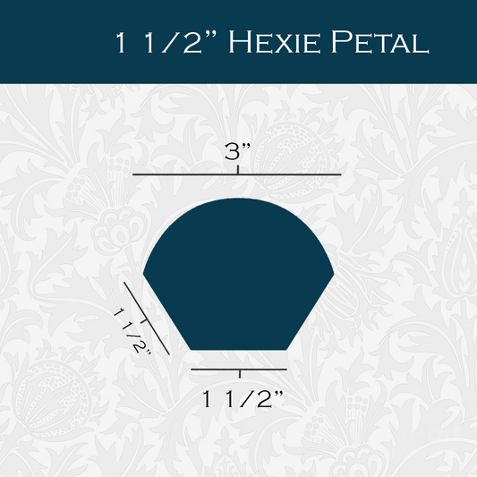 1 1/2-in Hexagon Petals Paper Pieces for EPP