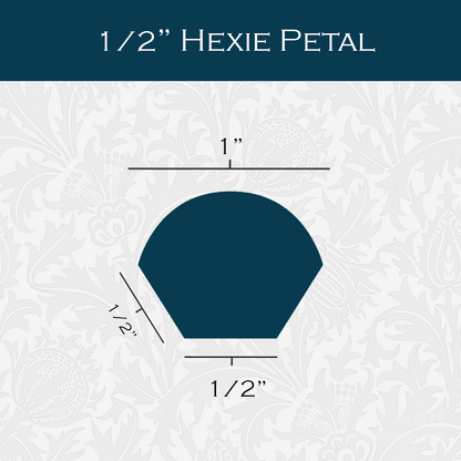 1/2-in Hexagon Petals Paper Pieces for EPP