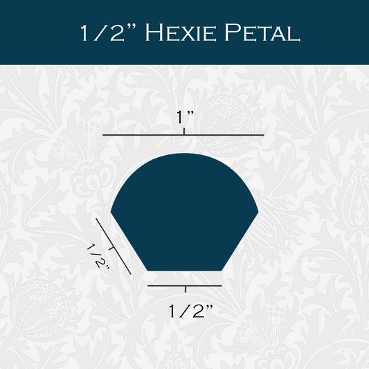 1/2-in Hexagon Petals Paper Pieces for EPP