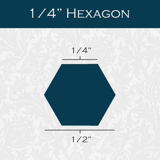 1/4-in Hexagon Paper Pieces for EPP