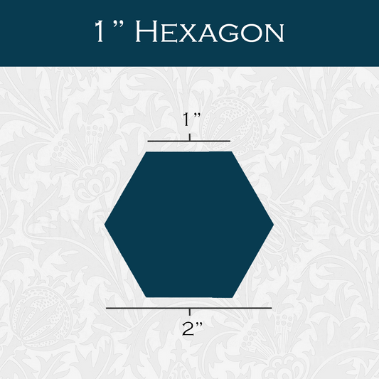 1-in Hexagon Paper Pieces for EPP