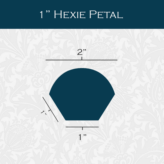 1-in Hexagon Petals Paper Pieces for EPP