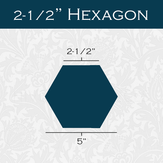 2 1/2-in Hexagon Paper Pieces for EPP