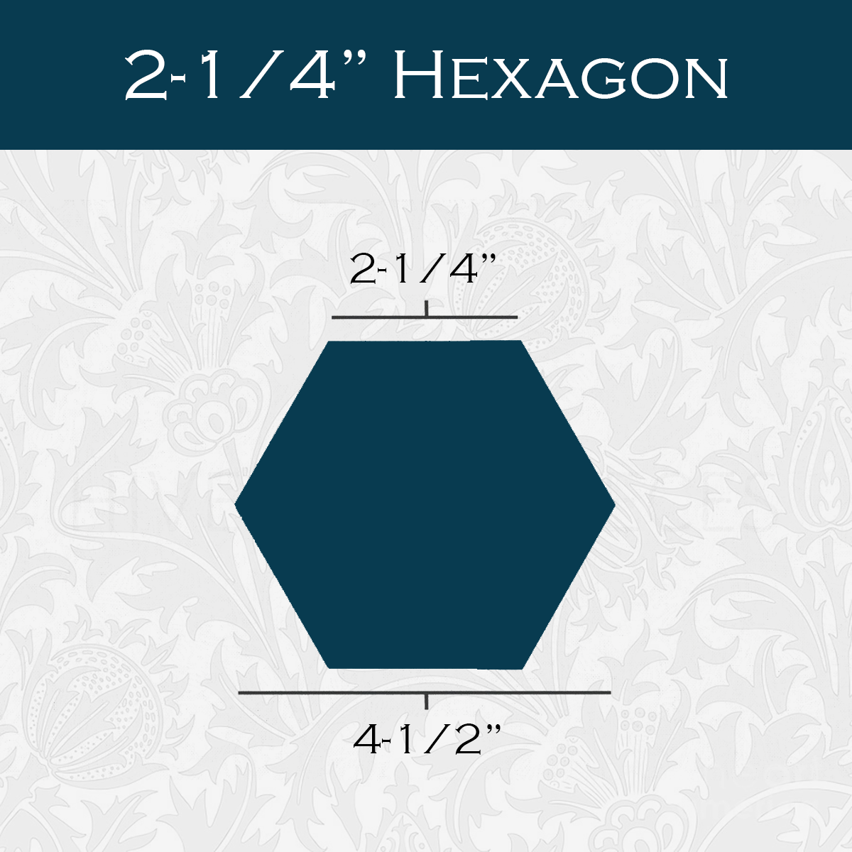 2 1/4-in Hexagon Paper Pieces for EPP