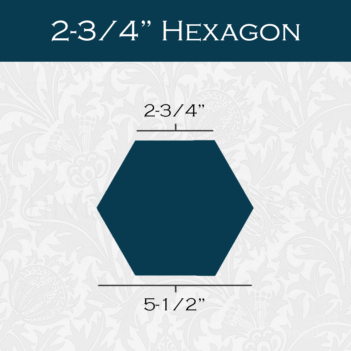 2 3/4-in Hexagon Paper Pieces for EPP