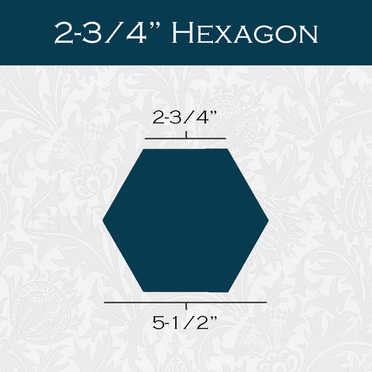 2 3/4-in Hexagon Paper Pieces for EPP