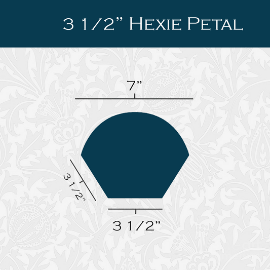 3 1/2-in Hexagon Petals Paper Pieces for EPP