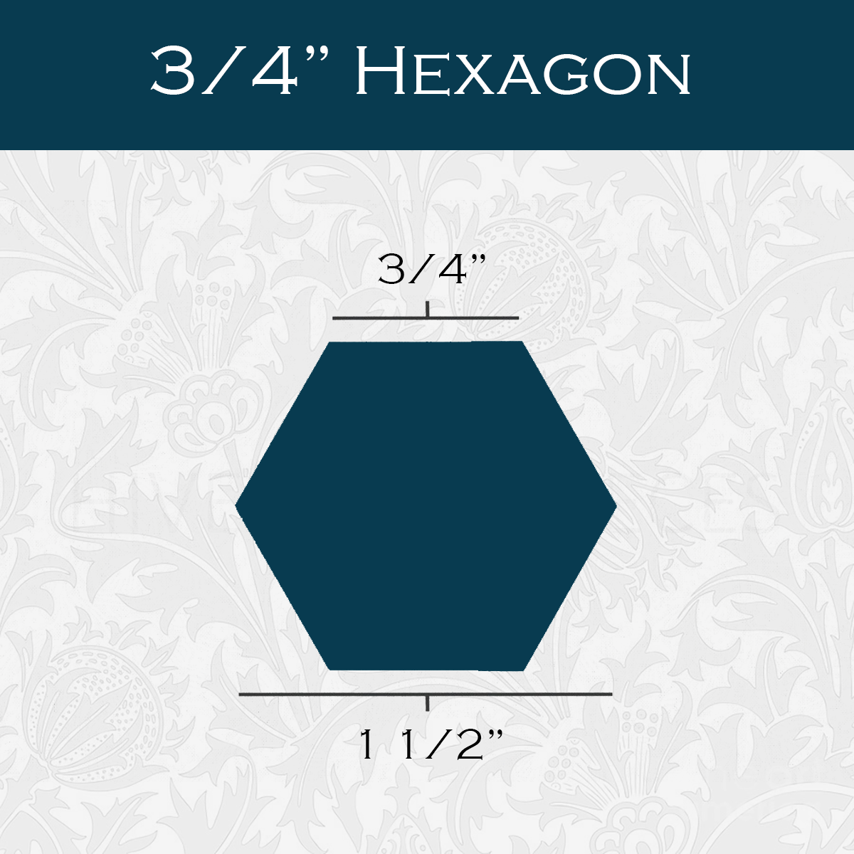 3/4-in Hexagon Paper Pieces for EPP