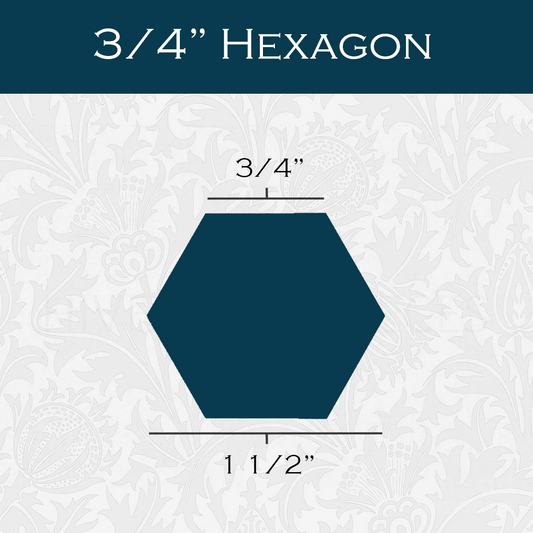 3/4-in Hexagon Paper Pieces for EPP