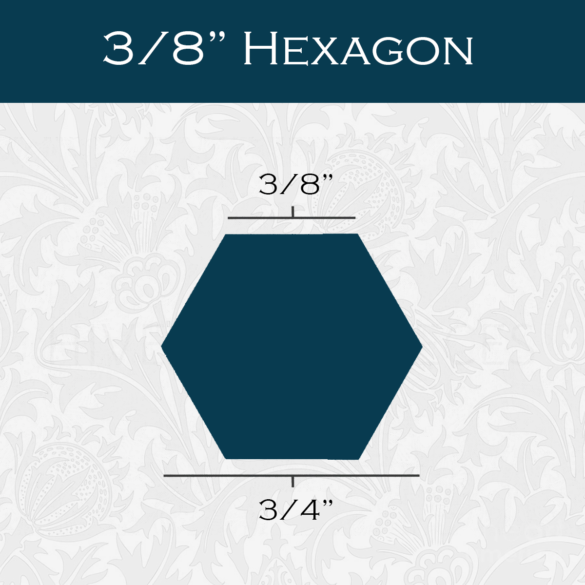3/8-in Hexagon Paper Pieces for EPP