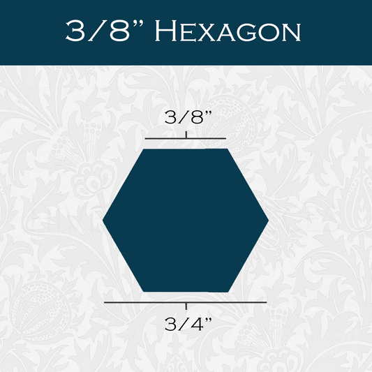 3/8-in Hexagon Paper Pieces for EPP