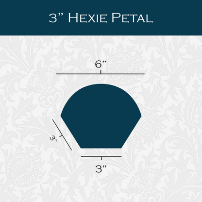 3-in Hexagon Petals Paper Pieces for EPP