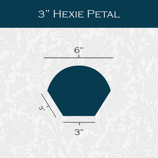 3-in Hexagon Petals Paper Pieces for EPP