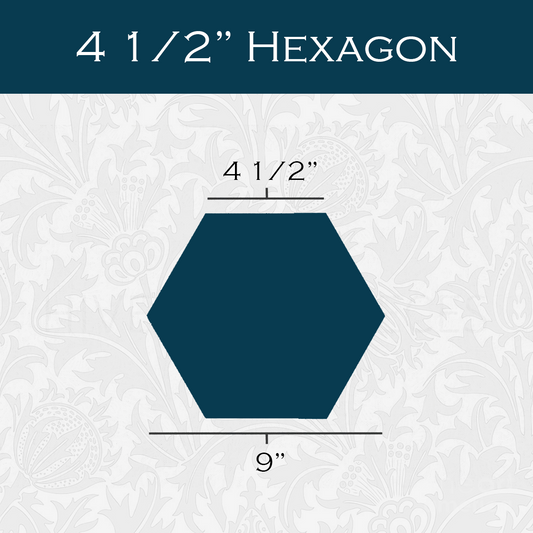 4 1/2-in Hexagon Paper Pieces for EPP