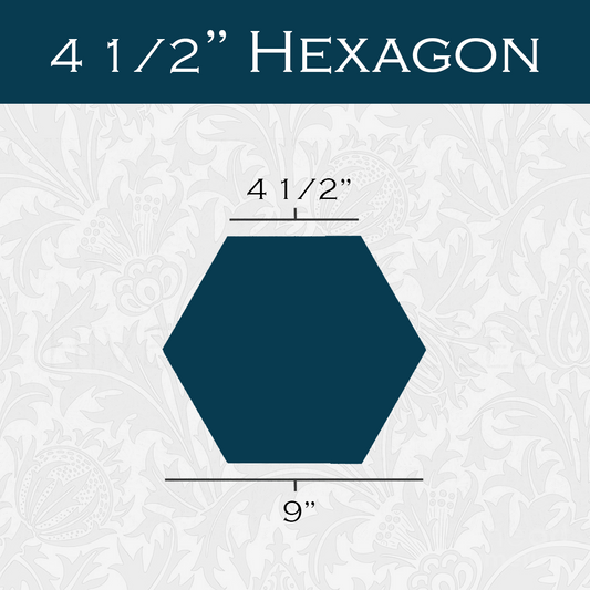 4 1/2-in Hexagon Paper Pieces for EPP
