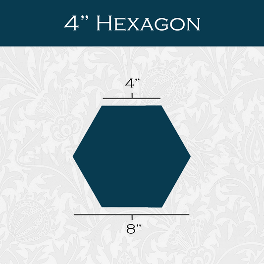 4-in Hexagon Paper Pieces for EPP