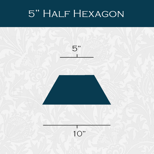 5-in Half Hexagon Paper Pieces for EPP