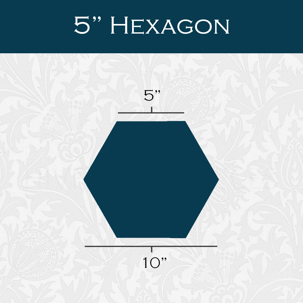 5-in Hexagon Paper Pieces for EPP