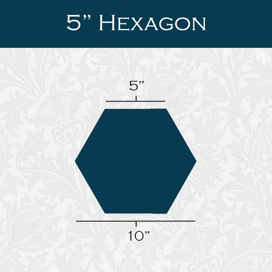5-in Hexagon Paper Pieces for EPP