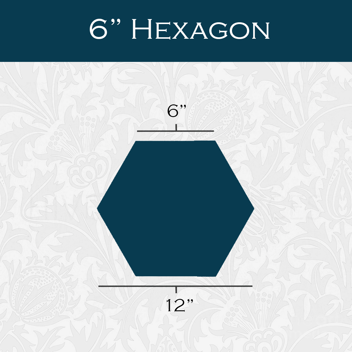 6-in Hexagon Paper Pieces for EPP