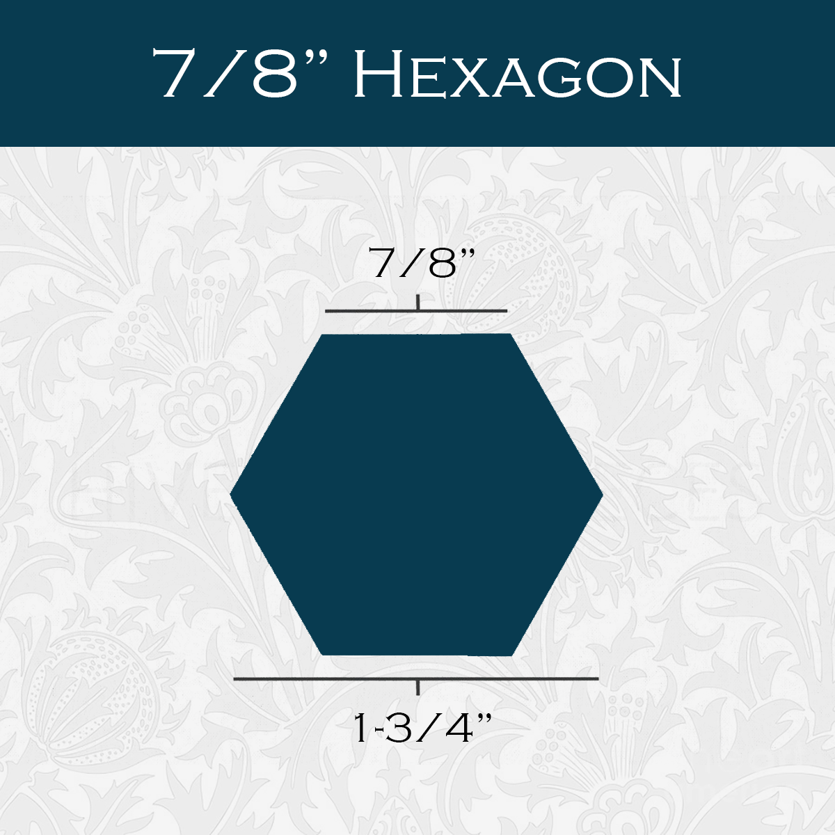 7/8-in Hexagon Paper Pieces for EPP