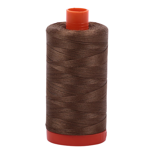 Aurifil Thread 50wt Medium 1422yd Spool - Dark Sandstone 1050-1318