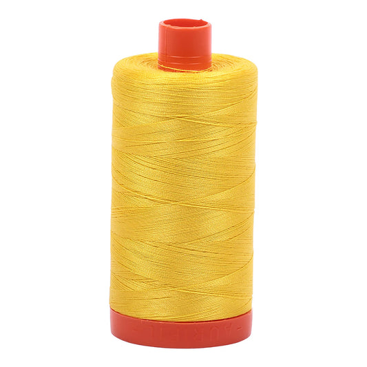 Aurifil Thread 50wt Medium 1422yd Spool - Canary 1050-2120
