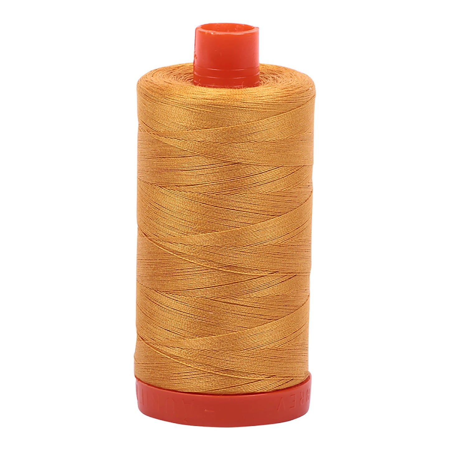 Aurifil Thread 50wt Medium 1422yd Spool - Orange Mustard 1050-2140